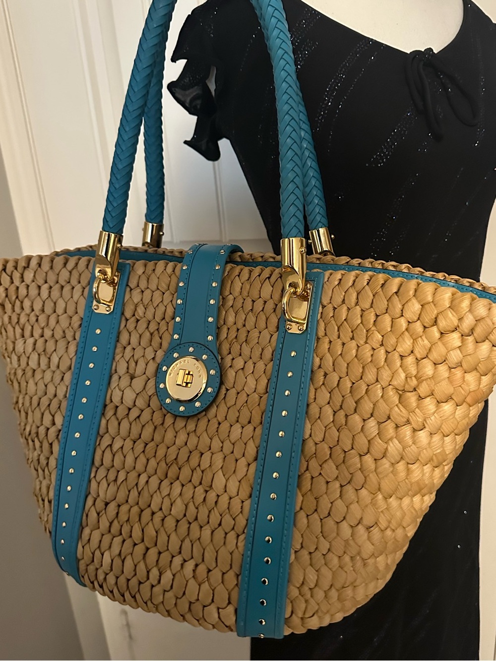 Michael Kors Santorini Straw tote bag